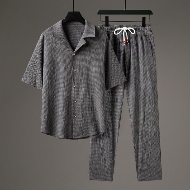 Casual Men's Sports High-end Half Sleeve Two-piece Set