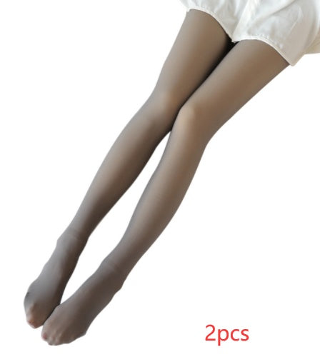 Translucent Fleece Lined Tights - Outfit Emporium