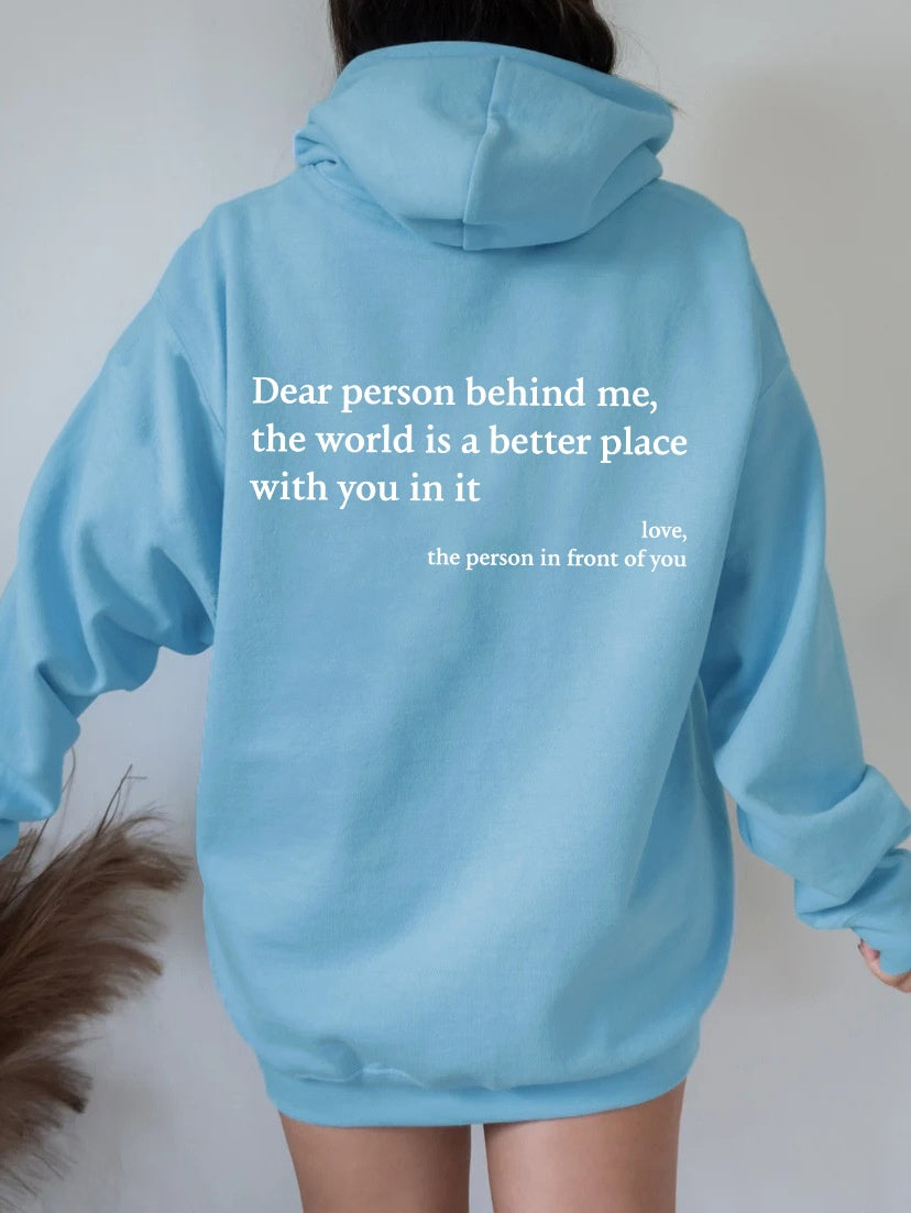 Kangaroo Pocket Drawstring Printed Hoodie - Outfit Emporium