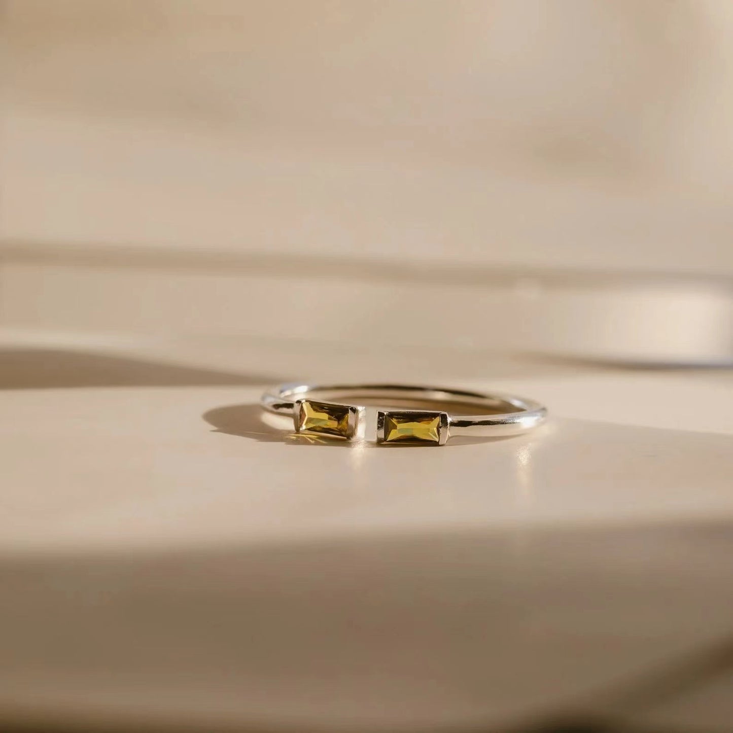 Birthstone Stainless Steel Ring