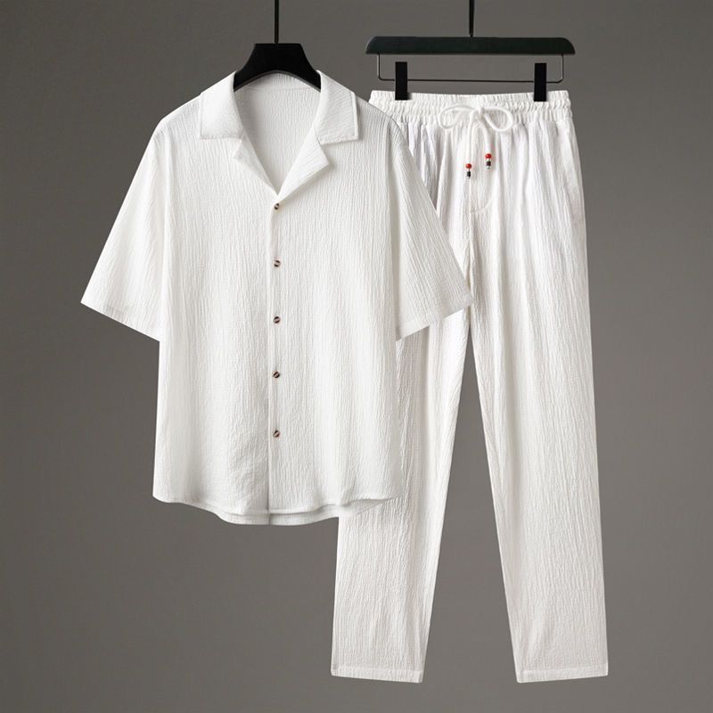 Casual Men's Sports High-end Half Sleeve Two-piece Set