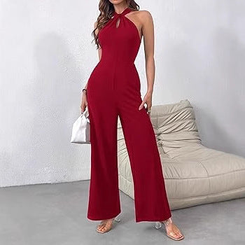 Women's Slim Fit Temperament Waist-controlled Jumpsuit - Outfit Emporium