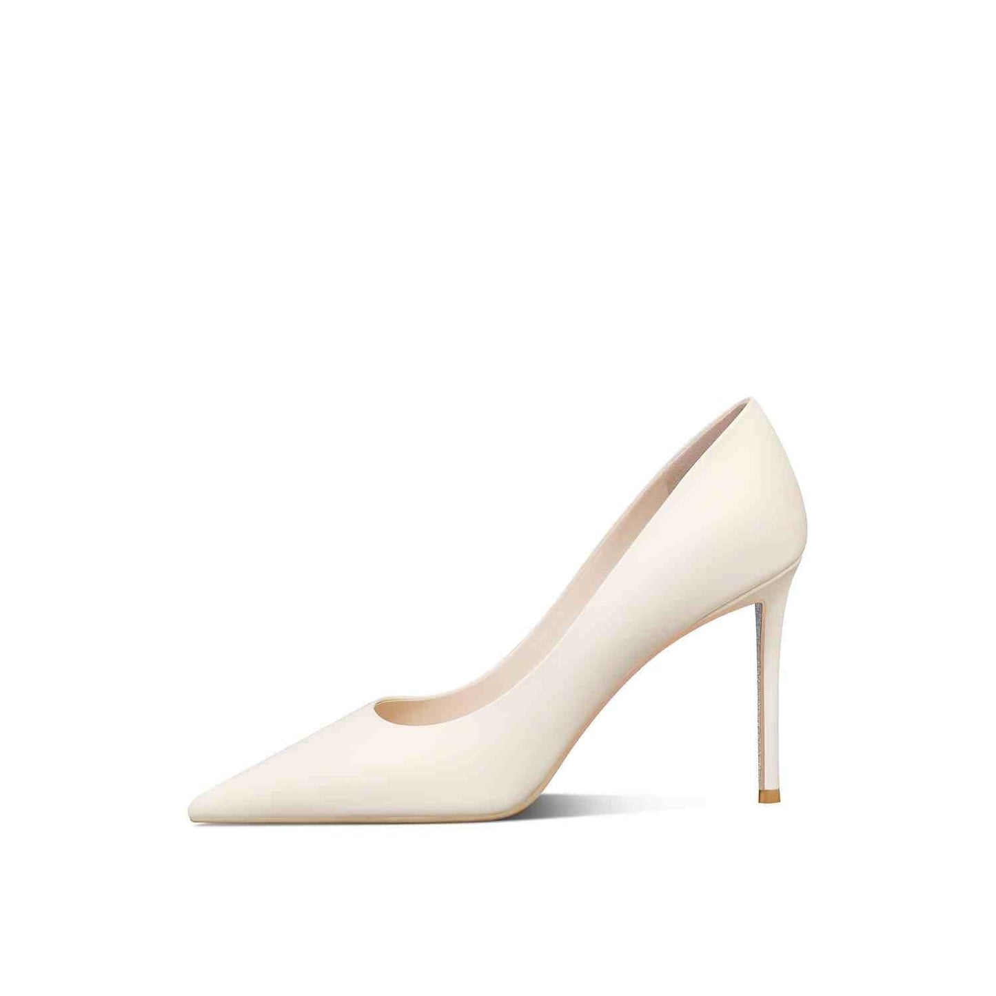 Women's Stiletto Heel Leather Pumps - Outfit Emporium