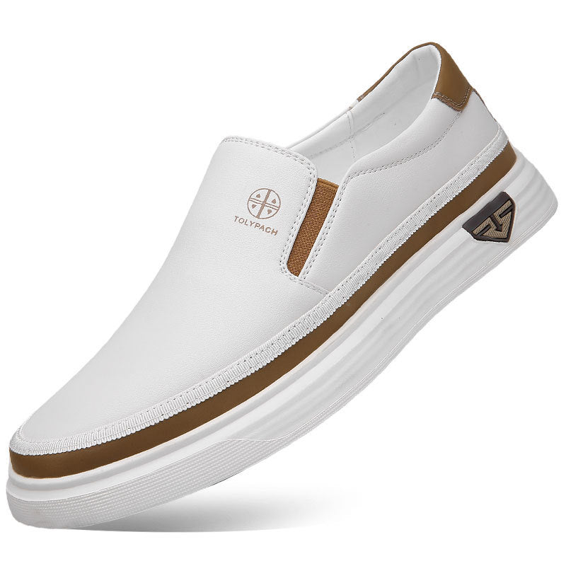 Lazy Slip On Men's Casual Leather Shoes - Outfit Emporium
