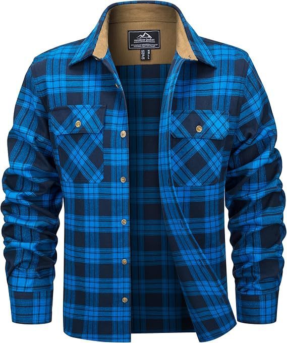 Men's Flannel Casual Button Shirt - Outfit Emporium