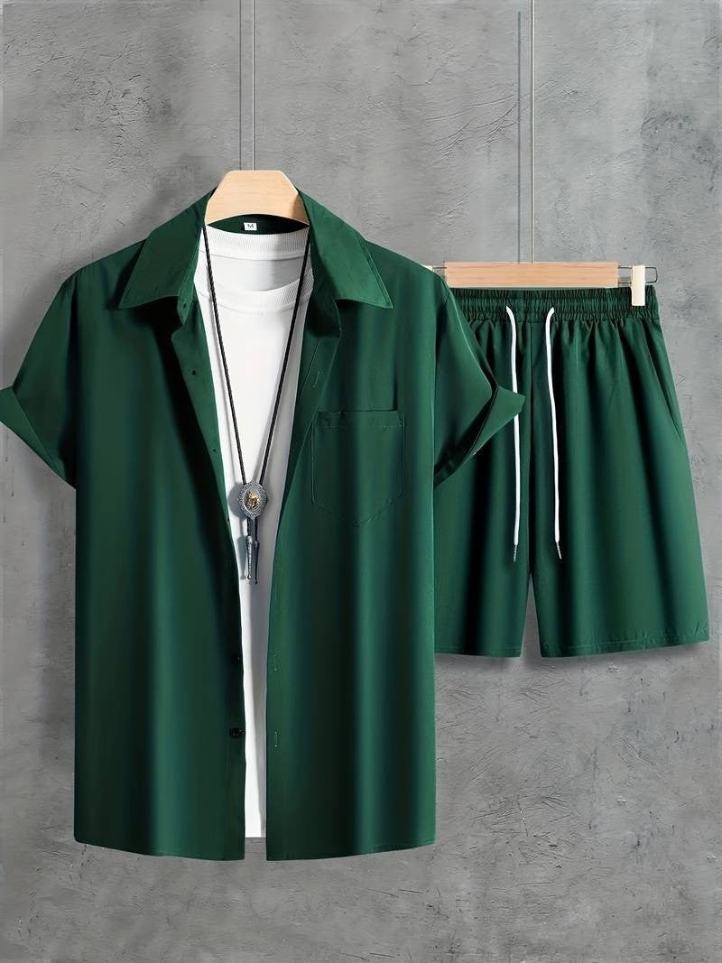 Beach Style Short Sleeve Shirt Men's Suit - Outfit Emporium