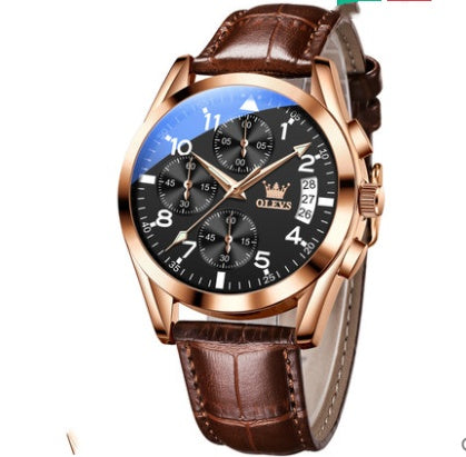 OLEVS Luxury Waterproof Luminous Quartz Watch - Outfit Emporium