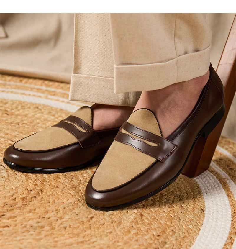 Loafers Belgium Champagne British Style Casual - Outfit Emporium
