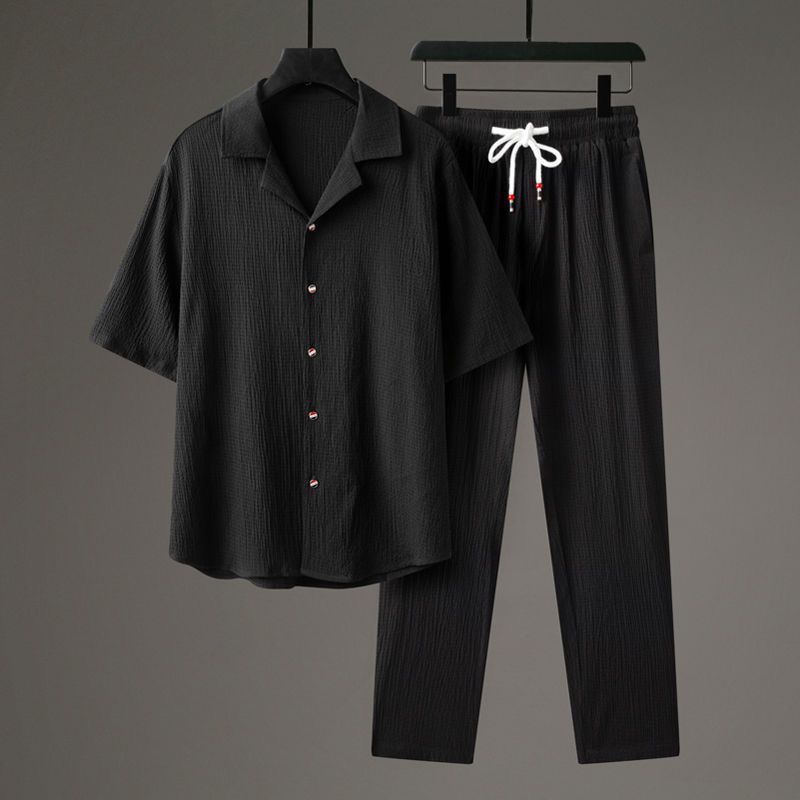 Casual Men's Sports High-end Half Sleeve Two-piece Set