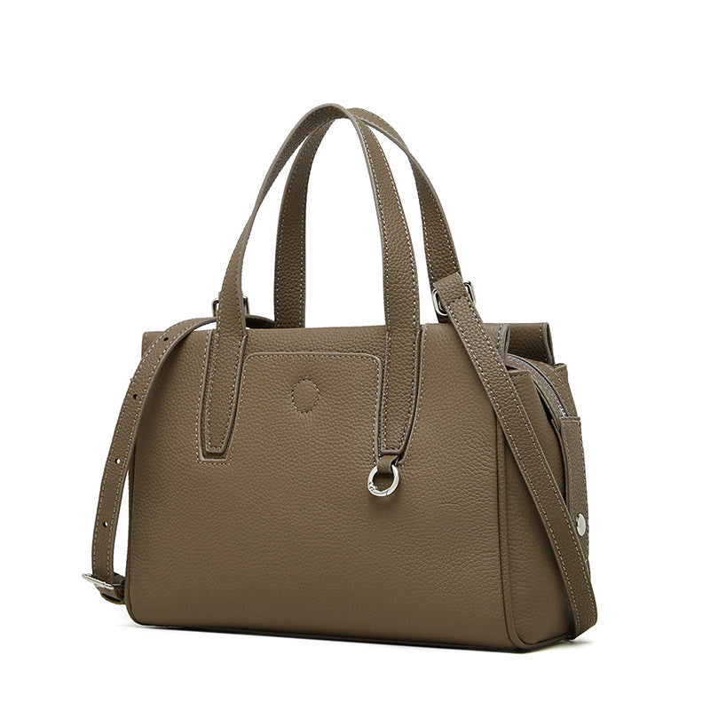 Cowhide Portable Large-capacity Crossbody Bag - Outfit Emporium