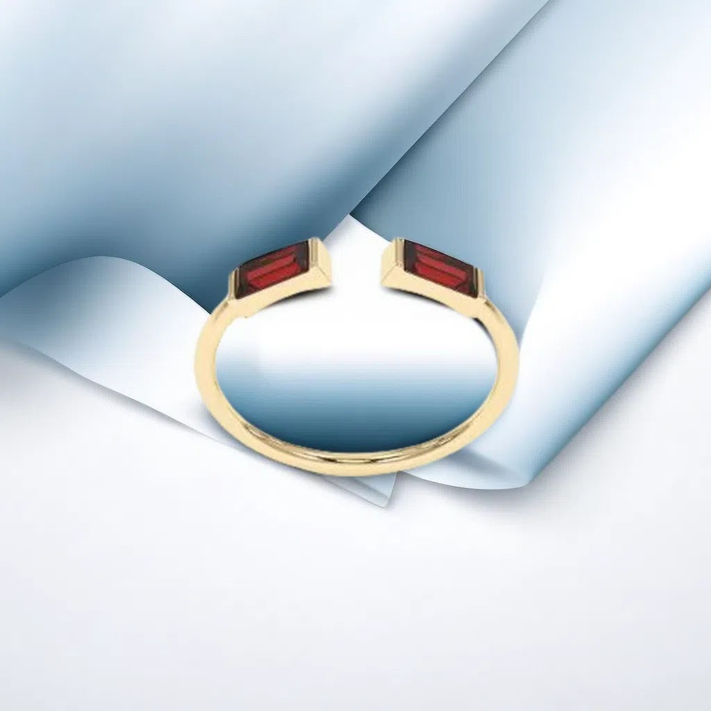 Birthstone Stainless Steel Ring