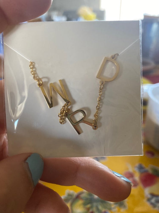 Personalized 26 Letter English Name Necklace