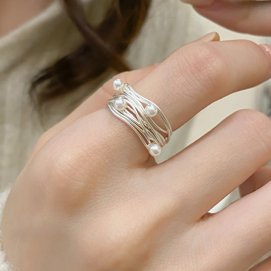Open-end Pearl Ring Women