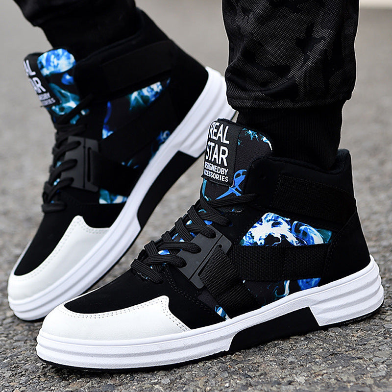 Camouflage High-Top Lace-Up Shoe - Outfit Emporium