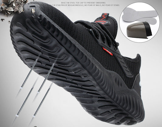 Breathable Safety Anti-smashing Work Safety Shoes - Outfit Emporium