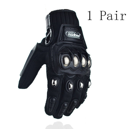 Off-Road Alloy Protective Motorcycle Riding Gloves - Outfit Emporium