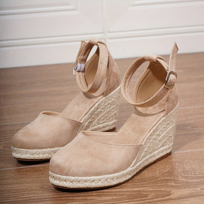Women's Versatile Casual Canvas Wedge Sandals - Outfit Emporium