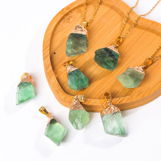 Natural Crystal Pendant Irregular Crystal Necklace