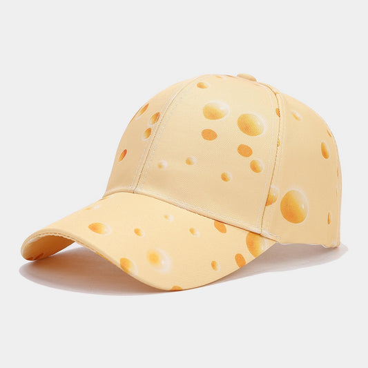 Cheese Pattern Full Printed Peaked Cap