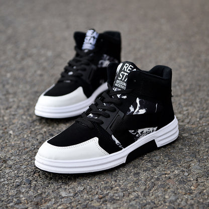 Camouflage High-Top Lace-Up Shoe - Outfit Emporium