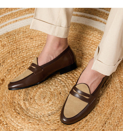 Loafers Belgium Champagne British Style Casual - Outfit Emporium