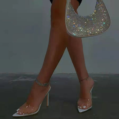 Women's Ultra-high Vamp Stiletto Heel Slippers - Outfit Emporium