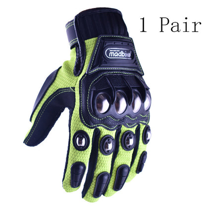 Off-Road Alloy Protective Motorcycle Riding Gloves - Outfit Emporium