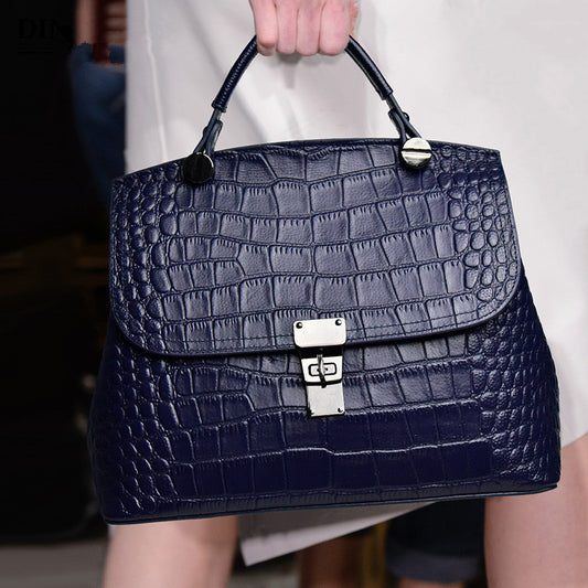 Women's First Layer Cattlehide Leather Fashion Handbag - Outfit Emporium