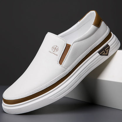 Lazy Slip On Men's Casual Leather Shoes - Outfit Emporium