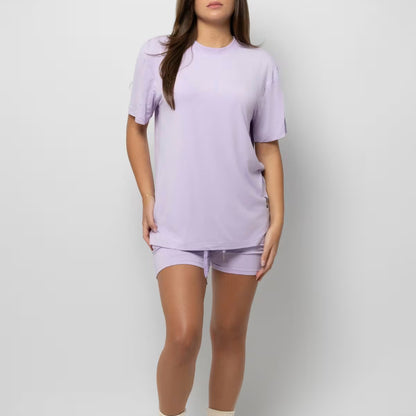 Women's Plus Size Loose Casual Summer Short-sleeved Home Wear Suit