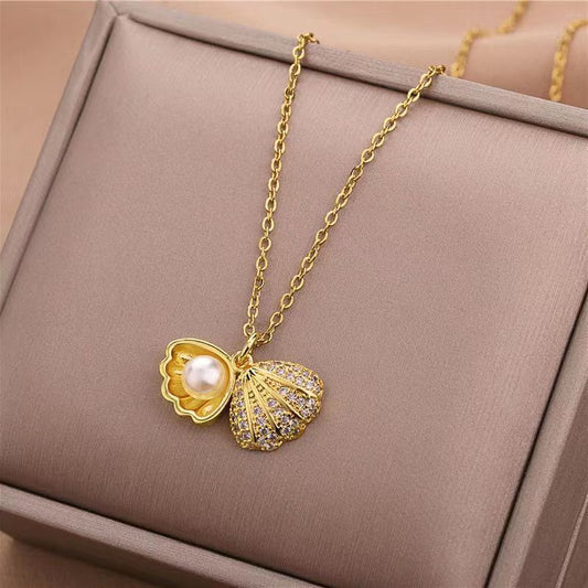 Women's Fashion Ocean Series Shell Shape Necklace