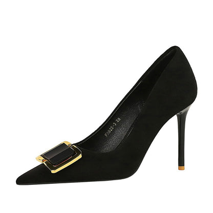 Women's Stiletto Heel Shallow Mouth - Outfit Emporium