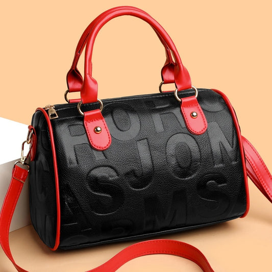 Authentic Leather Tactile Feel Large-capacity Crossbody Bag - Outfit Emporium