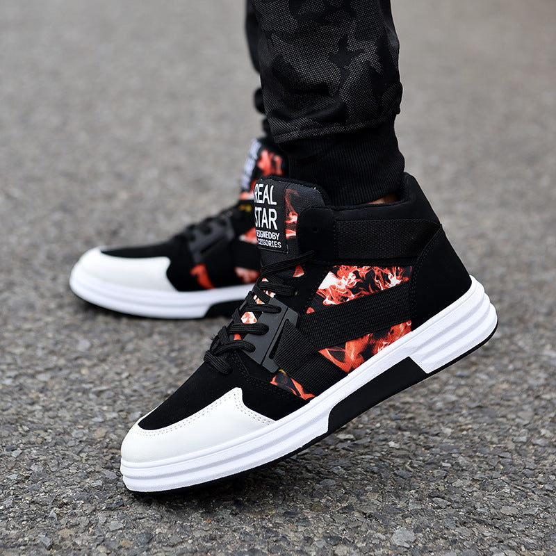 Camouflage High-Top Lace-Up Shoe - Outfit Emporium