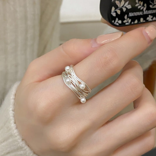 Open-end Pearl Ring Women