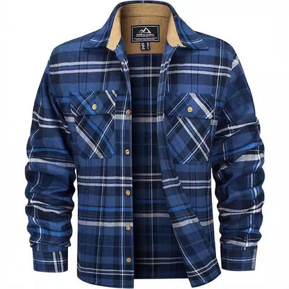 Men's Flannel Casual Button Shirt - Outfit Emporium