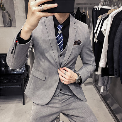 Business Formal Wear Plus Size Swallowtail Men's Suit