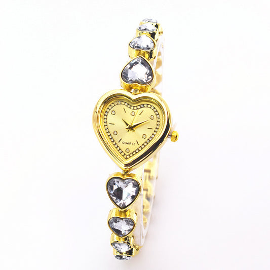 Women's Heart-shaped Diamond Watch