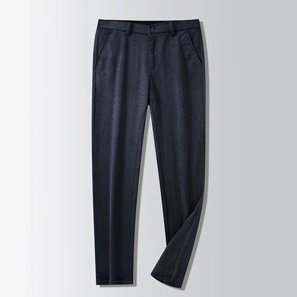 British Retro Middle-aged And Elderly Striped Pants