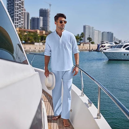 Men's Long Sleeve Trousers Suit