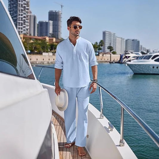 Men's Long Sleeve Trousers Suit