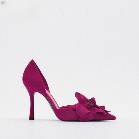Women's Pointed Toe Beautiful Pumps Stiletto Heel - Outfit Emporium