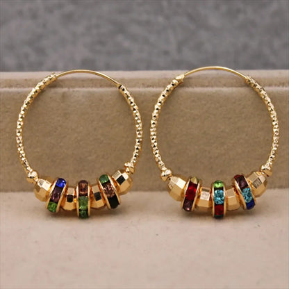 Bohemian Colorful Beads High Sense Earrings