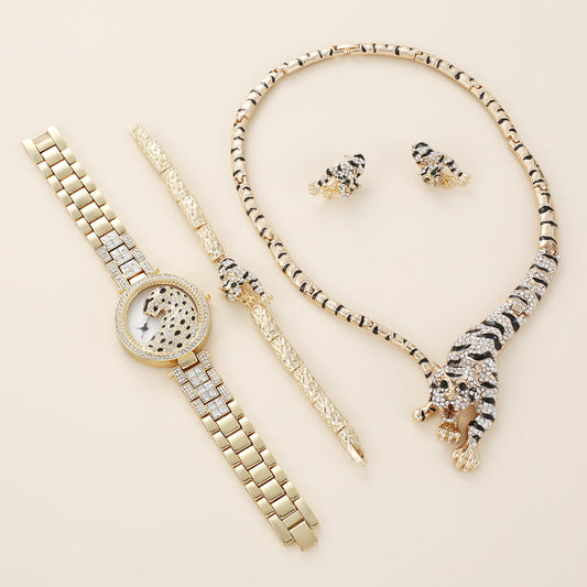 Dial Steel Belt Quartz Watch Suit