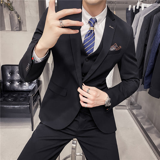 Business Formal Wear Plus Size Swallowtail Men's Suit