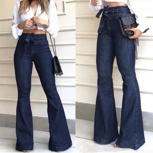 High Waist Flare jeans pants for women