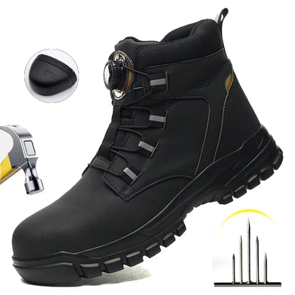 Men Indestructible Steel Toe Work Boots - Outfit Emporium