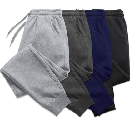 Solid Color Pants Men's Elastic Waist Running Pants Soft Sports Gym Pants Casual Fitness Long Pants Outdoors HIP HOP Pants - Outfit Emporium