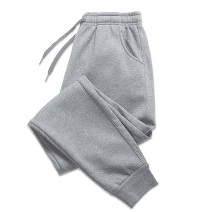 Solid Color Pants Men's Elastic Waist Running Pants Soft Sports Gym Pants Casual Fitness Long Pants Outdoors HIP HOP Pants - Outfit Emporium