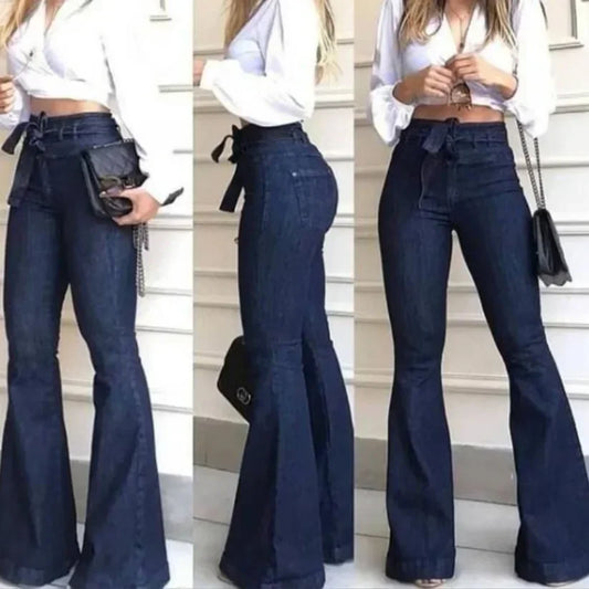 High Waist Flare jeans pants for women